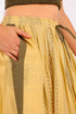 Long printed cotton skirt